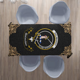 Dalmahoy Crest Tablecloth - Black Style